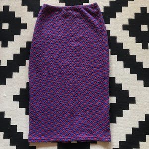 American apparel ponte mid-length pencil skirt